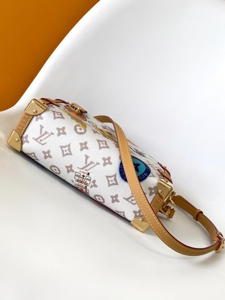 Modern Refined Monogram Calfskin Shoulder Bag