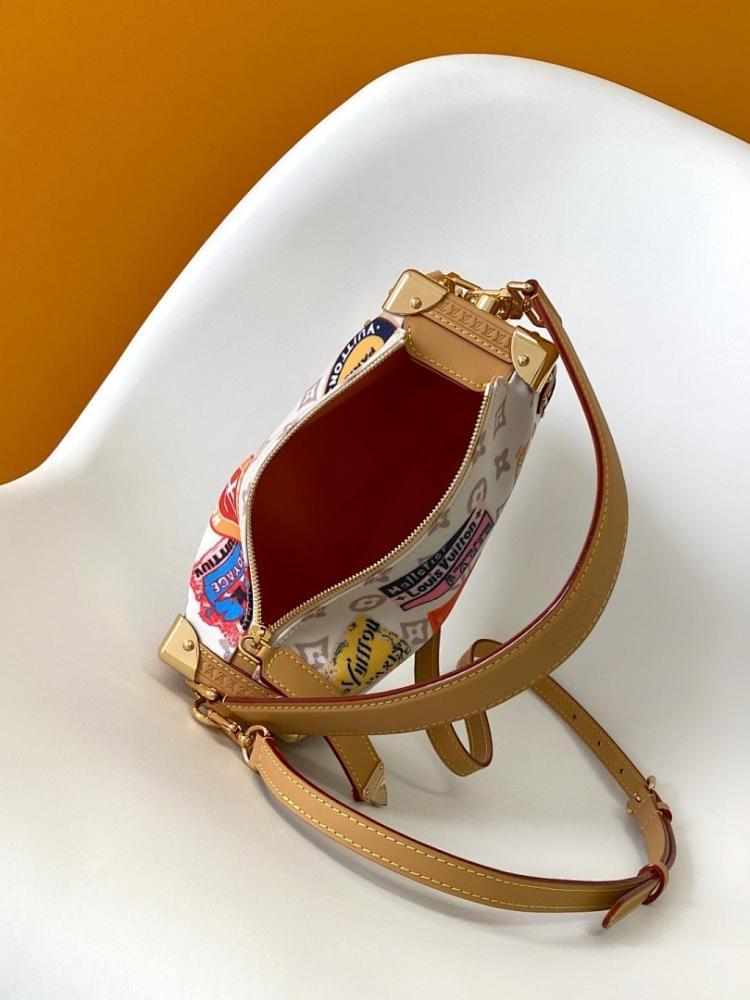 Modern Refined Monogram Calfskin Shoulder Bag