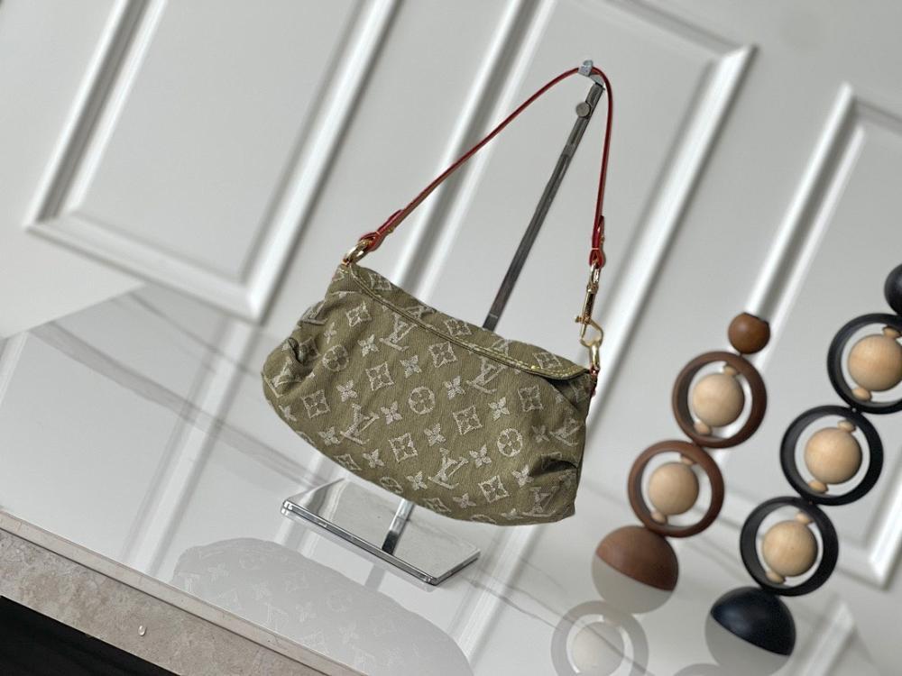 Modern Green Denim Crossbody Bag – Special Edition