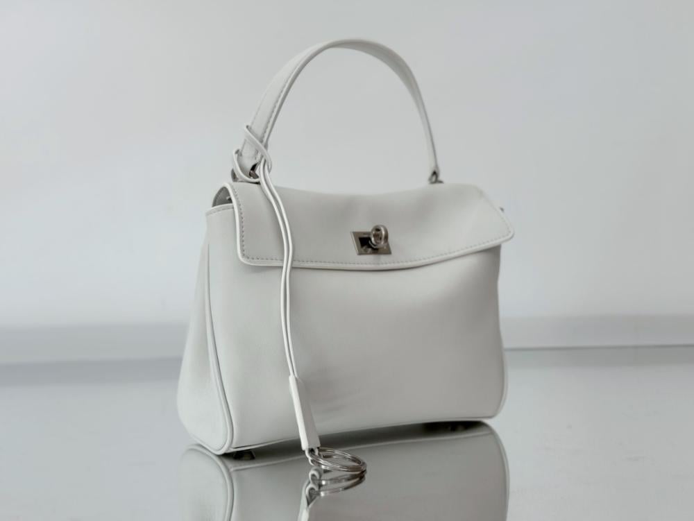 Leather Top Handle Bag