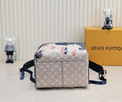 Stylish Refined Blue Denim Backpack