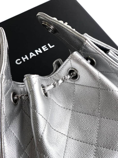 Silver Hobo Bag