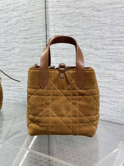 Classic Suede Top Handle Bag