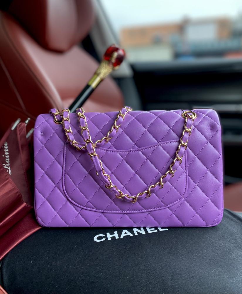 Lambskin Top Handle Bag