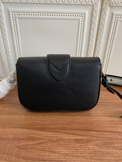 Classic Premium Gold Leather Shoulder Bag