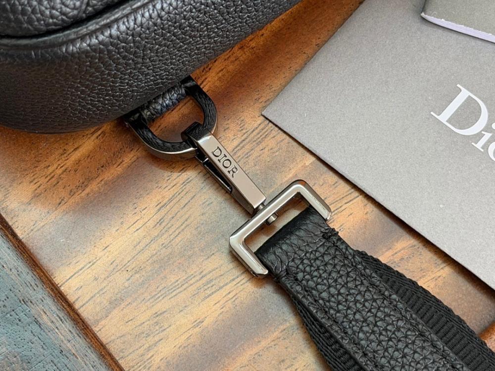 Modern Black Calfskin Crossbody Bag – Special Edition