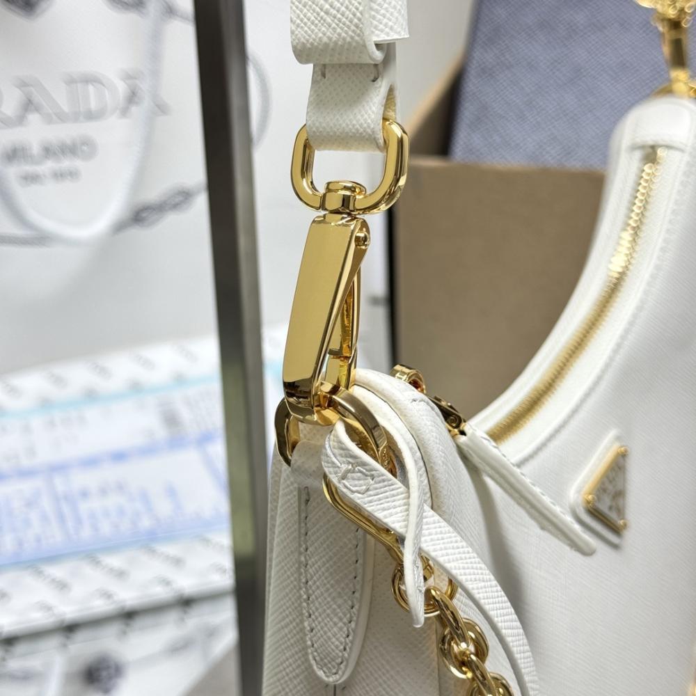 Saffiano Leather Hobo Bag