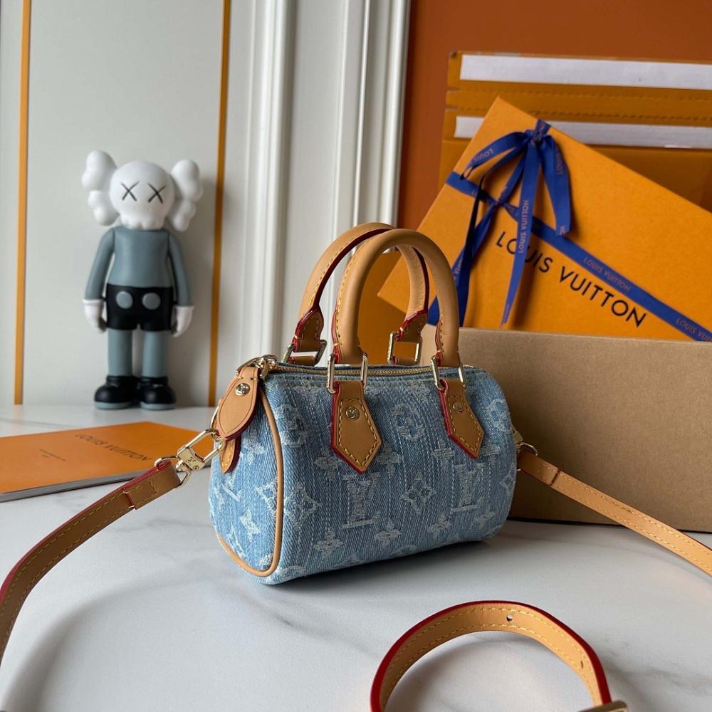 Speedy Denim Shoulder Bag