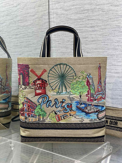 Embroidered Shoulder Bag