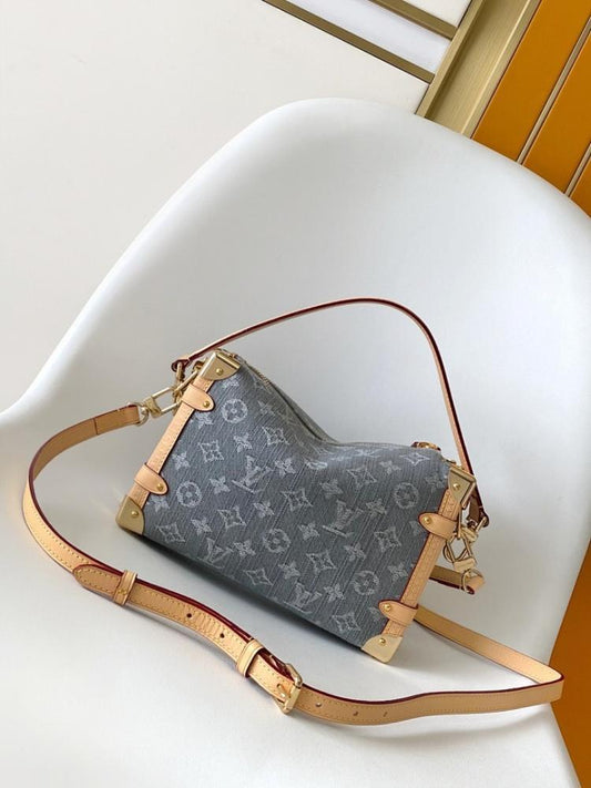 Stylish Refined Monogram Leather Top Handle Bag