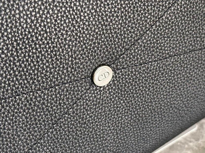 Modern Italian-Inspired Black Quilted Calfskin Top Handle Bag