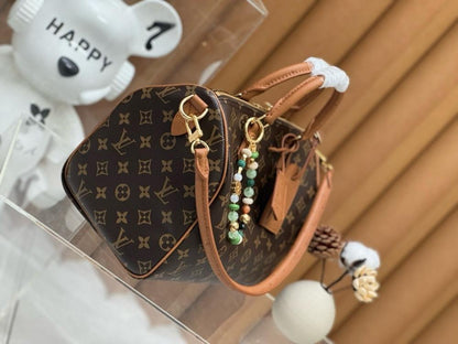 Stylish Refined Monogram Canvas Top Handle Bag