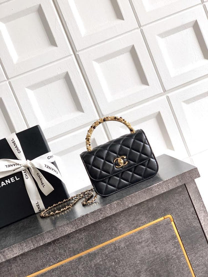 Leather Top Handle Bag