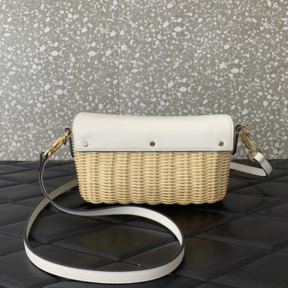 Woven Top Handle Bag