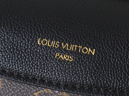 Modern Refined Gold Monogram Leather Shoulder Bag