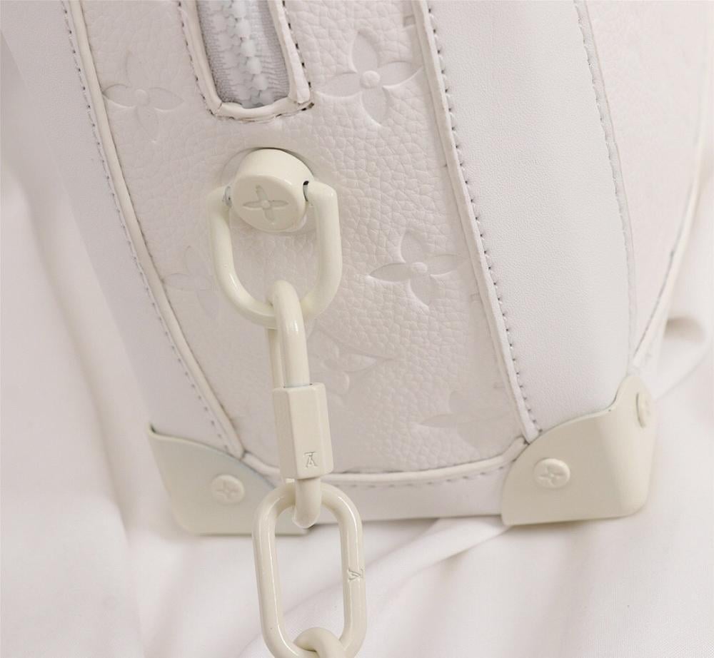 Stylish Black Monogram Leather Crossbody Bag – Limited Edition