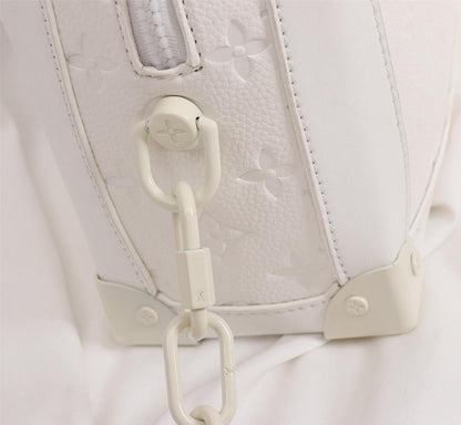 Stylish Black Monogram Leather Crossbody Bag – Limited Edition