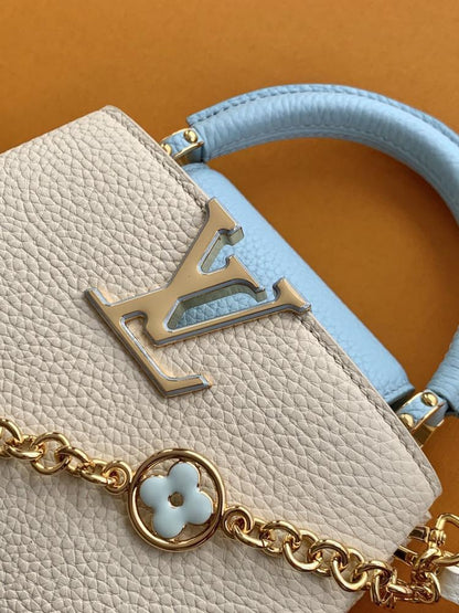 Leather Top Handle Bag