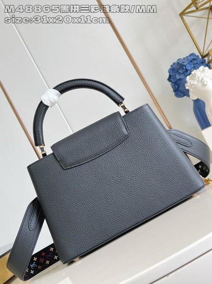 Calfskin Top Handle Bag