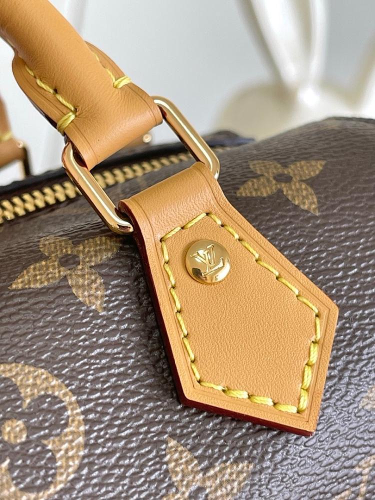 Speedy Monogram Leather Top Handle Bag