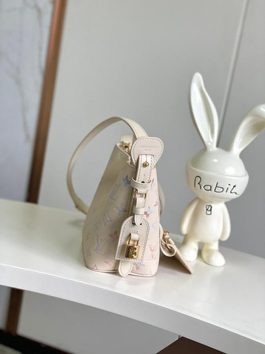 Stylish Refined Monogram Leather Shoulder Bag