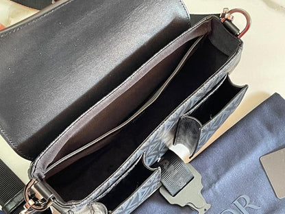 Italian-Inspired Luxury Grey Leather Shoulder Bag