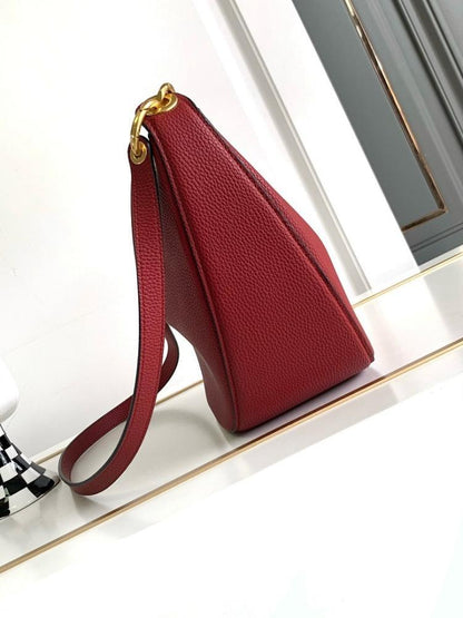 Elegant Stylish Gold Lambskin Shoulder Bag