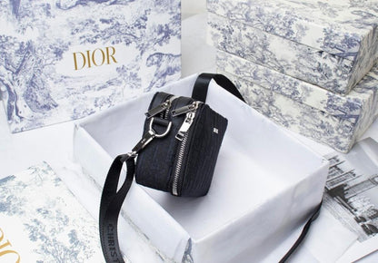 Alma Denim Top Handle Bag