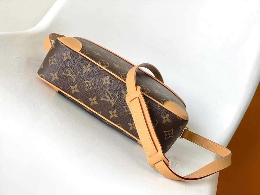 Modern Premium Monogram Leather Crossbody Bag