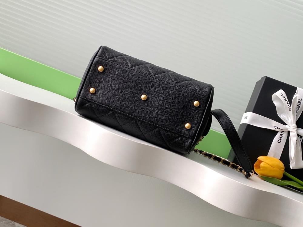 Classic Leather Top Handle Bag