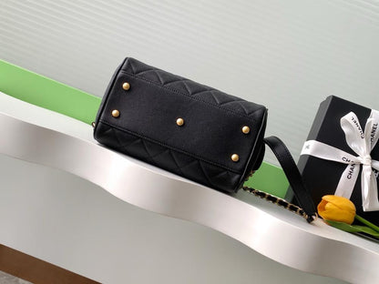 Classic Leather Top Handle Bag