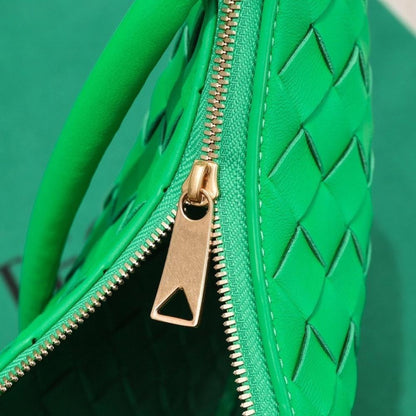 Alma Gold Woven Lambskin Shoulder Bag