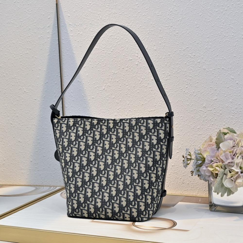 Modern Blue Printed Calfskin Bucket Bag – Special Edition