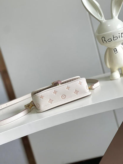 Diane Monogram Leather Shoulder Bag