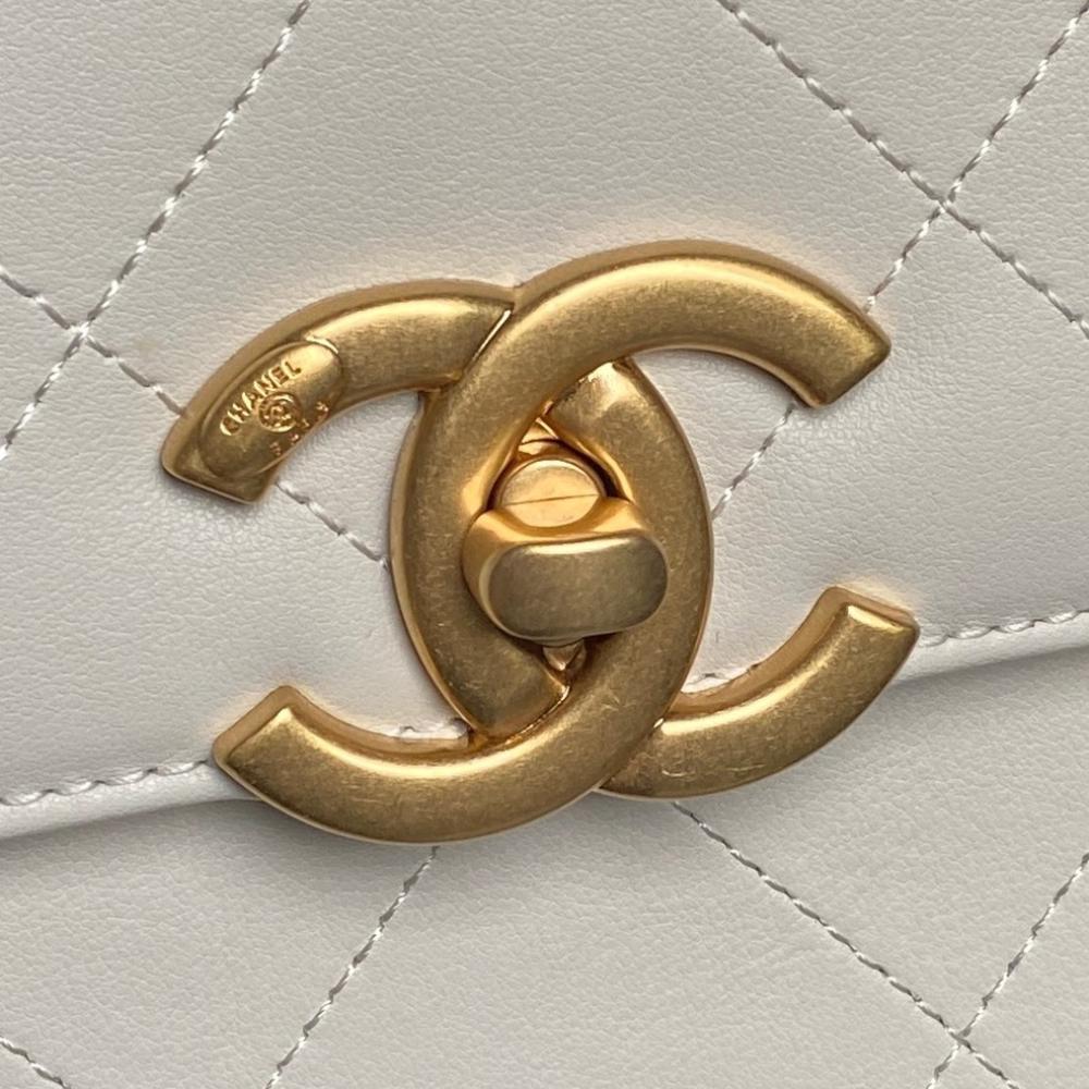 Calfskin Top Handle Bag