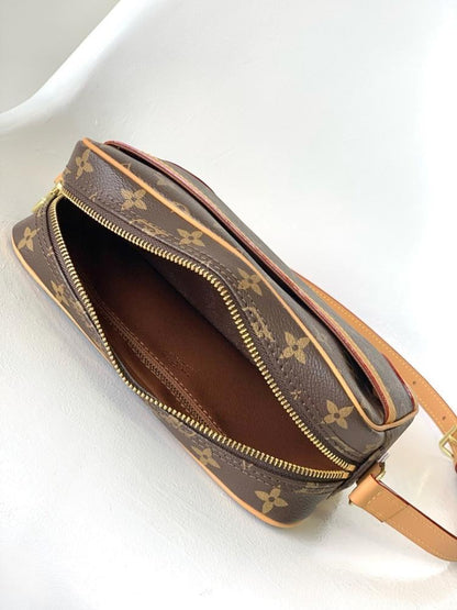 Luxury Refined Monogram Leather Crossbody Bag