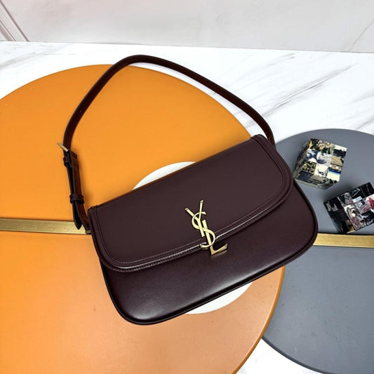 Gold Lambskin Shoulder Bag