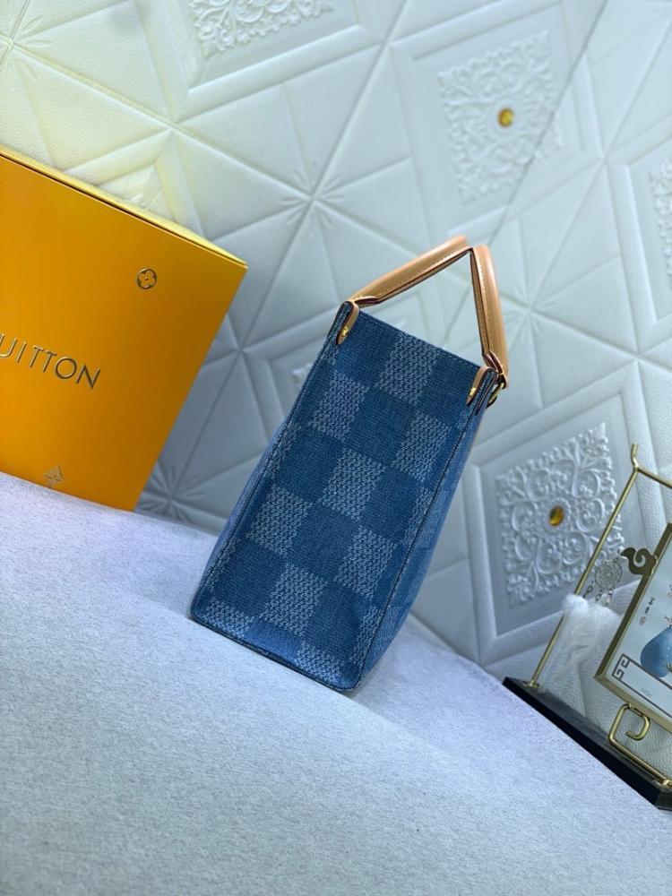 Modern Luxury Blue Denim Shoulder Bag
