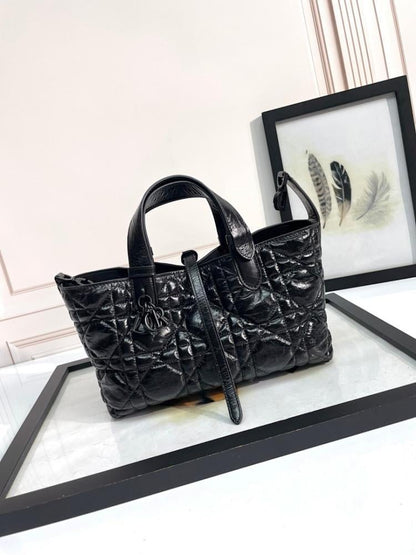 Modern Refined Black Calfskin Crossbody Bag