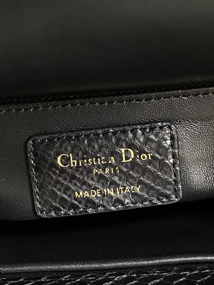 Mini Lady Bag in Black Python