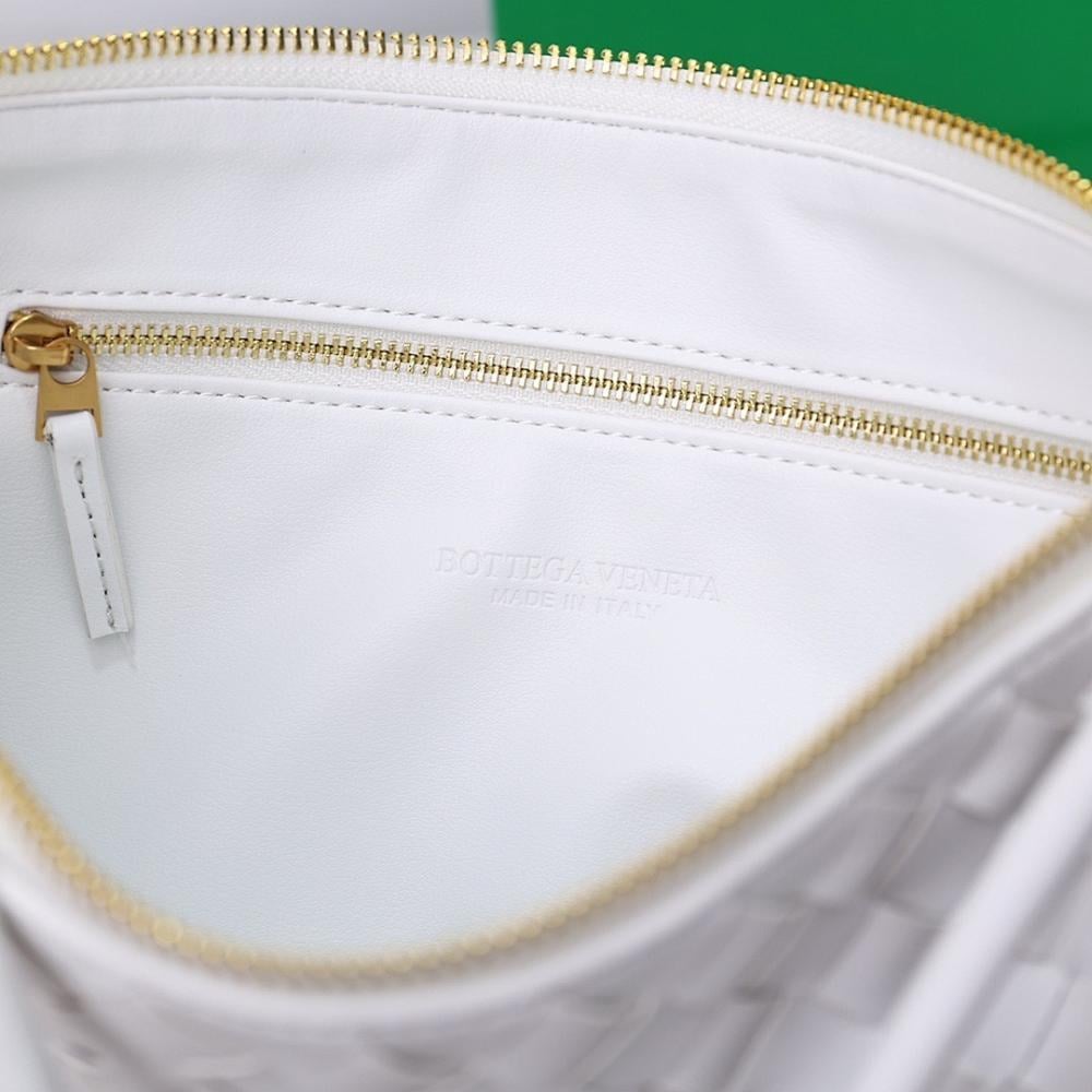 Alma Gold Woven Lambskin Shoulder Bag