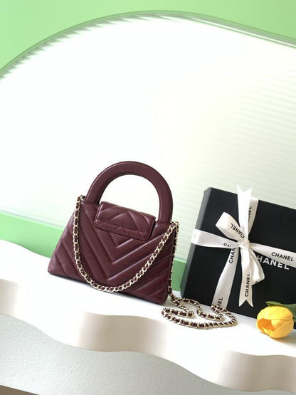 Alma Leather Top Handle Bag