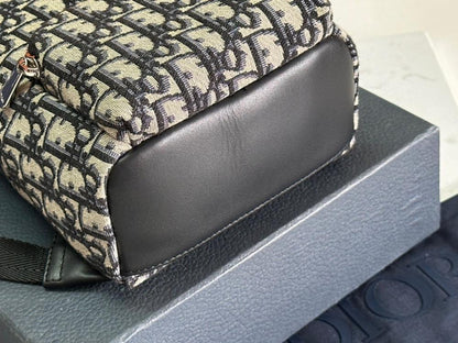 Modern Luxury Black Printed Leather Backpack – Limited Edition