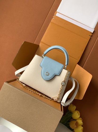 Leather Top Handle Bag