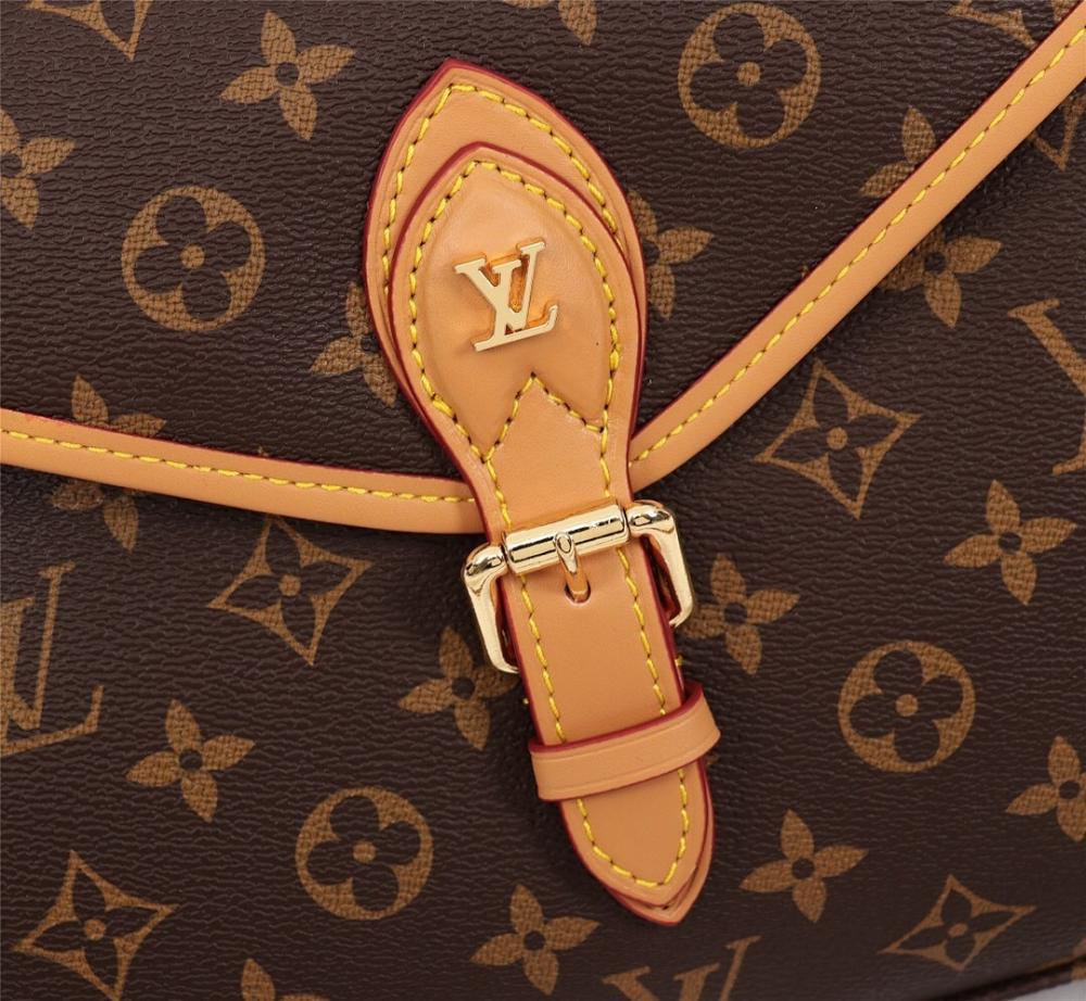 Italian-Inspired Luxury Gold Monogram Leather Backpack