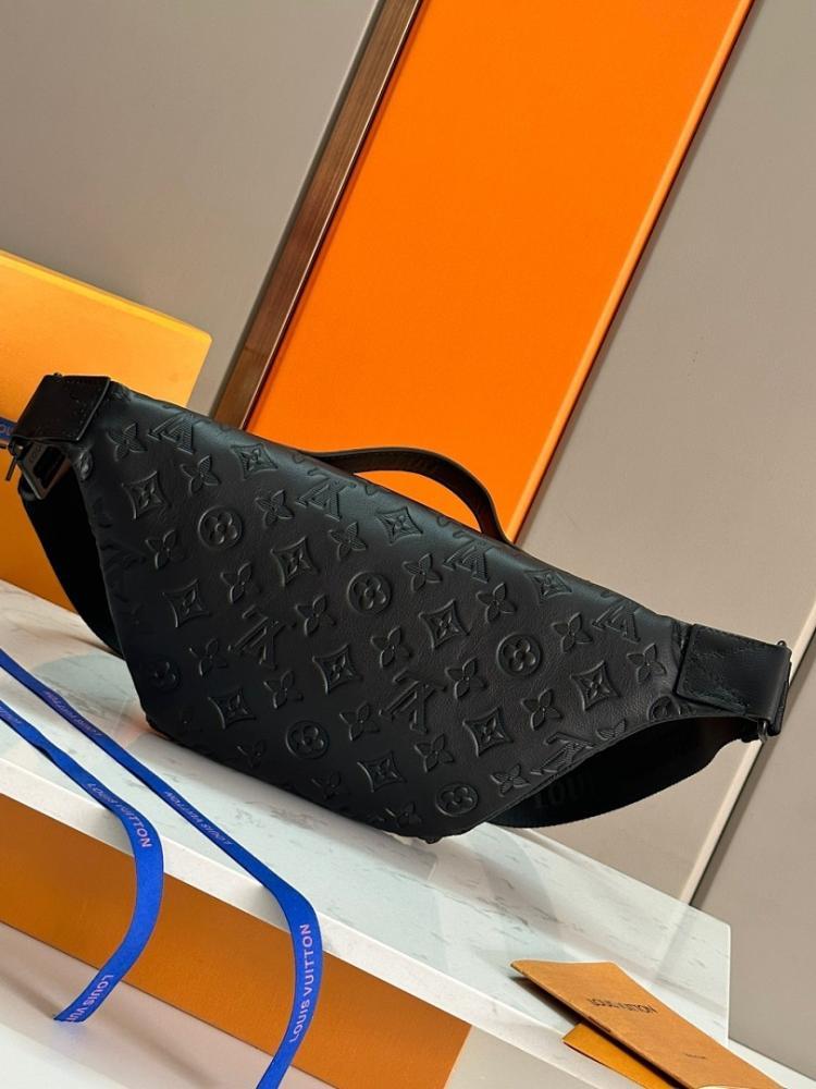 Modern Elegant Monogram Leather Shoulder Bag