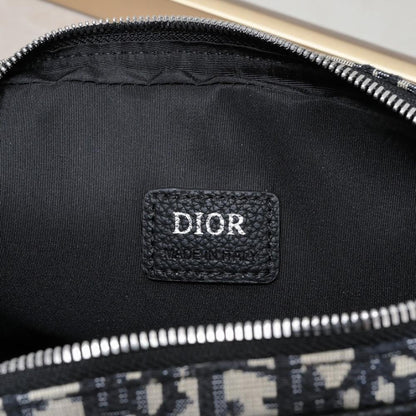 Saddle Black Printed Jacquard Shoulder Bag