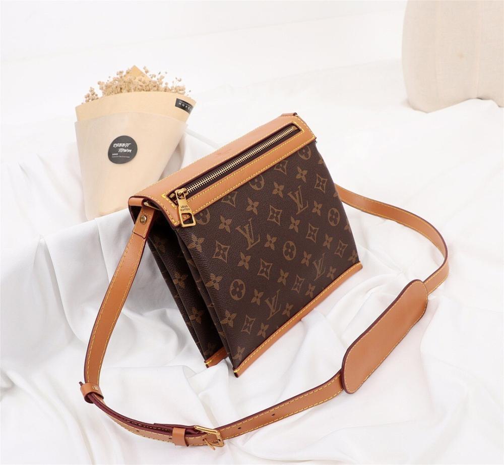 Modern Monogram Leather Crossbody Bag – Limited Edition
