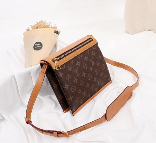 Modern Monogram Leather Crossbody Bag – Limited Edition