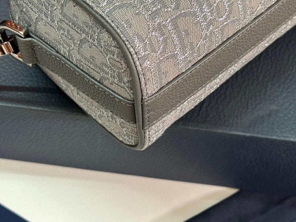 Luxury Grey Printed Calfskin Shoulder Bag – Limited Edition